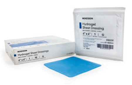 McKesson McKesson Hydrogel Dressing 4 X 4 Inch Square Sterile - 61-82044