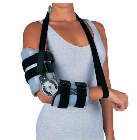 DJO Cinch-Lock Elbow Splint Large Contact Closure Right Elbow - 11-0180-4-13066