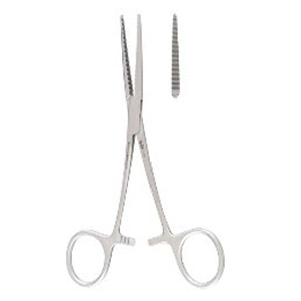 Miltex-Integra Forcep Hemostatic Baby Ochsner 5-1/2" Serrated Straight 1X2 Teeth Ss 1/Ea - 25750