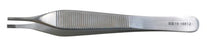 BR Surgical BR Surgical Tissue Forceps Adson-Brown 4-3/4 Inch Surgical Grade Stainless Steel NonSterile NonLocking Thumb Handle Straight 7 X 7 Side Grasping Teeth - BR10-18812