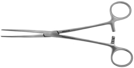 BR Surgical BR Surgical Hemostatic Forceps Rochester-Pean 6-1/4 Inch Surgical Grade Stainless Steel NonSterile Ratchet Lock Finger Ring Handle Curved Serrated Tips - BR12-31116