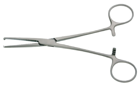 BR Surgical - Hemostatic Forceps Rochester-Ochsner 6-1/4 Inch Length Surgical Grade Stainless Steel NonSterile Ratchet Lock Finger Ring Handle Straight Serrated Tips with 1 X 2 Teeth - BR12-32016