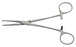 BR Surgical - Hemostatic Forceps Rochester-Ochsner 6-1/4 Inch Length Surgical Grade Stainless Steel NonSterile Ratchet Lock Finger Ring Handle Straight Serrated Tips with 1 X 2 Teeth - BR12-32016