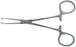 BR Surgical BR Surgical Tissue Forceps Allis 6 Inch Surgical Grade Stainless Steel NonSterile Ratchet Lock Finger Ring Handle Curved 4 X 5 Teeth - BR64-11015