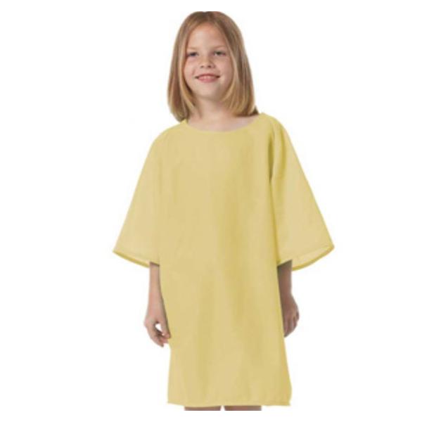 Fashion Seal Gown Patient Polyester Knit Small Unisex Yellow Child Ea - 5670-S
