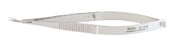 Miltex - Micro Iris Scissors 4 Inch Length OR Grade German Stainless Steel NonSterile Thumb Handle with Spring Curved Blade Sharp Tip / Sharp Tip - 18-1619