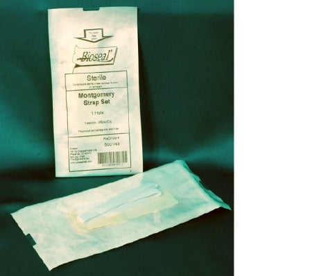 Bioseal - Montgomery Strap 1 Hole Adhesive 7-1/4 X 11 Inch Natural Sterile - 5001/48