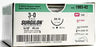 Covidien Surgilon Suture with Needle Nonabsorbable Coated White Suture Braided Nylon Size 3-0 18 Inch Suture 1-Needle 19 mm Length 3/8 Circle Reverse Cutting Needle - SBS1883G