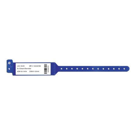 Sentry Bar Code LabelBand - Identification Wristband Barcoded Band Permanent Snap Without Legend - 5080-13-PDM