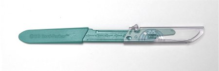 Aspen Surgical Products Bard-Parker Safety Scalpel Conventional Size 22 Stainless Steel / Plastic Sterile Disposable - 372622