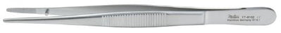 Miltex Miltex Applying Forceps 5-1/2 Inch OR Grade Stainless Steel (German) NonSterile NonLocking Thumb Handle Straight Serrated Tip - 17-4102