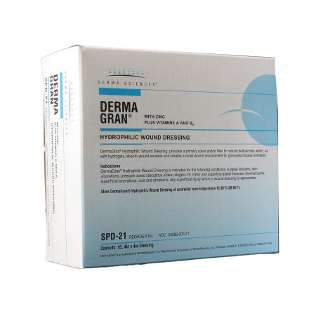Dermagran B - Zinc Impregnated Dressing 4 X 4 Inch Gauze Zinc Nutrient Formulation Sterile - SPD21