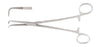Miltex - Hemostatic Forceps Kantrowitz 7-1/2 Inch Length OR Grade German Stainless Steel NonSterile Ratchet Lock Finger Ring Handle Angled 90° Angular Tip - 25-836