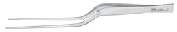 Miltex - Tissue Forceps Cushing 7-1/4 Inch Length OR Grade German Stainless Steel NonSterile NonLocking Bayonet Handle Straight 1 X 2 Teeth with Scraper End - 6-192