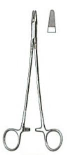 Integra Lifesciences - Needle Holder 7 Inch Length Serrated Jaws Finger Ring Handle - 8-81TC