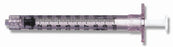 Becton Dickinson BD Luer-Lok Insulin Syringe 1 mL Individual Pack Luer Lock Tip Without Safety - 309629