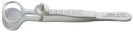 Miltex Miltex Chalazion Forceps Desmarres 3-1/2 Inch OR Grade Stainless Steel (German) NonSterile NonLocking Thumb Handle Straight Serrated Tip - 18-1204