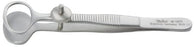 Miltex - Chalazion Forceps Desmarres 3-1/2 Inch Length OR Grade German Stainless Steel NonSterile NonLocking Thumb Handle Straight Serrated Tip - 18-1200