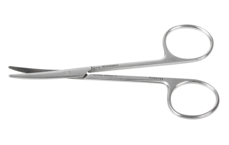 Medline - Dissecting Scissors Baby Metzenbaum 4-1/2 Inch Length Finger Ring Handle Curved Blunt Tip / Blunt Tip - MDS0828111