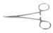 König - Hemostatic Forceps Micro-Mosquito 4-3/4 Inch Length Surgical Grade Stainless Steel NonSterile Ratchet Lock Finger Ring Handle Curved Fine Serrated Tips - Medline - MDS1222312