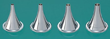 Integra Lifesciences - Ear Speculum Tip Set Round Tip Size 1 to 4 Chrome Plated 4.5, 5.5, 6.5, 7.5 mm Reusable - 19-2