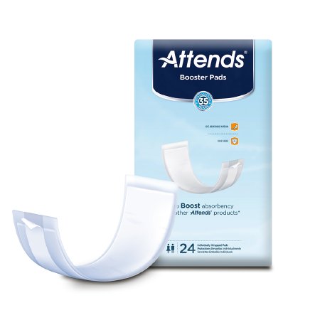 Attends Healthcare Products Attends Incontinence Booster Pad 3-1/2 X 11 Inch Light Absorbency Polymer One Size Fits Most Unisex Disposable - BST0192