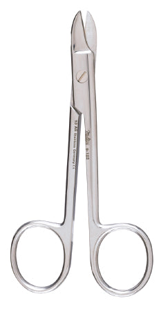 Miltex Miltex Wire Cutting Scissors 4-3/4 Inch Length OR Grade Stainless Steel (German) NonSterile Finger Ring Handle Curved Blade Blunt/Blunt - 9-122