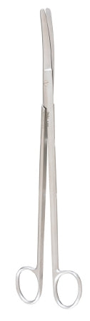 Miltex - Operating Scissors Harrington 11-1/2 Inch Length OR Grade German Stainless Steel NonSterile Finger Ring Handle Curved Blade Blunt Tip / Blunt Tip - 5-202