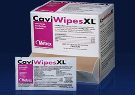 Metrex Research CaviWipes Surface Disinfectant Alcohol Based Wipe Disposable Alcohol Scent - 13-1155