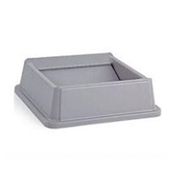 Rubbermaid Lid Can Untouchable Resin Swing Lid Gray Square 4/Ca - 2664