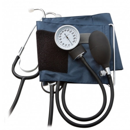 Prosphyg 790 Series - Aneroid Sphygmomanometer Combo Kit Pocket Style Hand Held Size 12 Nylon Cuff 22 Inch Stethoscope Tube Diaphragm Only Stethoscope - 790-12XN