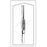 Sklar Econo Tissue Forceps 5 Inch Floor Grade Stainless Steel Sterile NonLocking Thumb Handle Straight Serrated Tips w/1 X 2 Teeth - 96-2579