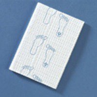 Graham Medical Products Footprint Procedure Towel 13-1/2 X 18 Inch White / Mauve s NonSterile - 70192N