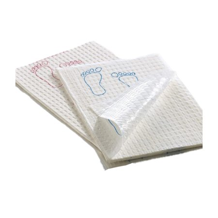 Footprint - Procedure Towel 13-1/2 X 18 Inch White / Mauve s NonSterile - 70192N