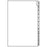 Tabbies Month Indexing Divider Sheets January - December, White - 8-1/2"W x 11"H - 1/2", - 68305
