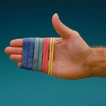 Patterson Medical Supply - Hand Exercise Rubber Bands 3-1/2 Inch, Yellow, X-Light Resistance - A3482