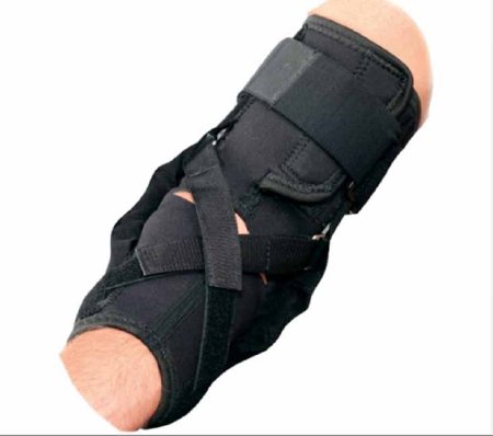 DonJoy - Elbow Guard X-Large Elastic Strap Left or Right Elbow 14-1/2 to 16 Inch Length Black - 11-1003-5-06000