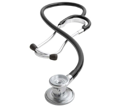 Adscope - Sprague Stethoscope Black 1-Tube 22 Inch Tube Double-Sided Chestpiece - 647BK
