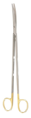 Miltex Miltex Carb-N-Sert Dissecting Scissors Metzenbaum-Nelson 11 Inch Length OR Grade Stainless Steel (German) / Tungsten Carbide NonSterile Finger Ring Handle Curved Blade Blunt/Blunt - 5-192TC