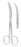 Miltex - Enucleation Scissors 5 Inch Length OR Grade German Stainless Steel NonSterile Finger Ring Handle Half Curved Blunt Tip / Blunt Tip - 18-1496