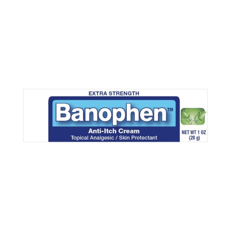 Banophen - Itch Relief 2% - 0.1% Strength Cream 30 Gram Tube - 00904535431