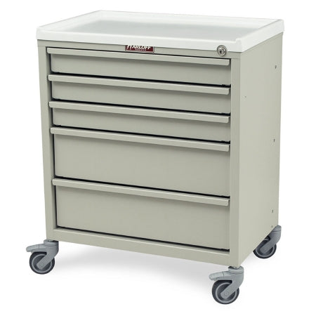 E-Series - Treatment Cart Steel 27.25 X 23.25 X 15 Inch Specify Color When Ordering Three 2-3/4 Inch, Two 5-3/4 Inch - ETC-5