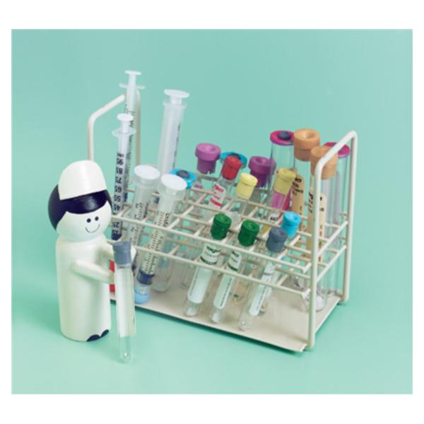 Health Care Logistics Test Tube/Syringe Rack Rectangular 32 Place Beige Ea - 7405