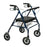 drive Go-Lite - Bariatric 4 Wheel Rollator Blue Adjustable Height / Folding Steel Frame - 10215BL-1