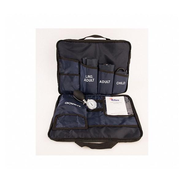 Medsource International Blood Pressure Kit Aneroid Medicuff 5 3 Sizes Arm Navy Blue Ea - MS-MED3N