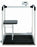 seca 684 - Wheelchair/Handrail/Chair Combo Scale Digital LCD Display 800 lbs. / 360 kg Capacity AC Power - 6841321107