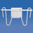 Wolf X-Ray Tri-Rak Apron Rack Wall Mounted 1 Hook, 1 Glove Hook White - 16400