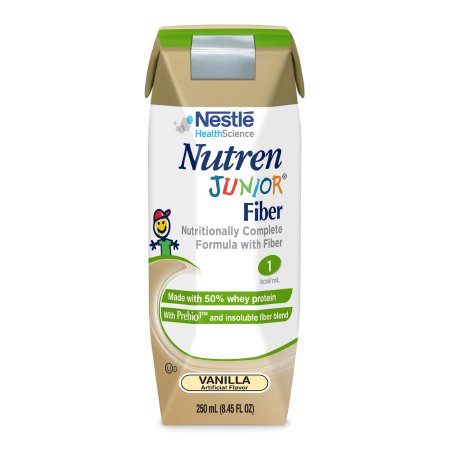 Nestle Healthcare Nutrition Nutren Junior Pediatric Oral Supplement / Tube Feeding Formula Vanilla Flavor 250 mL Tetra Prisma Ready to Use - 9871616063