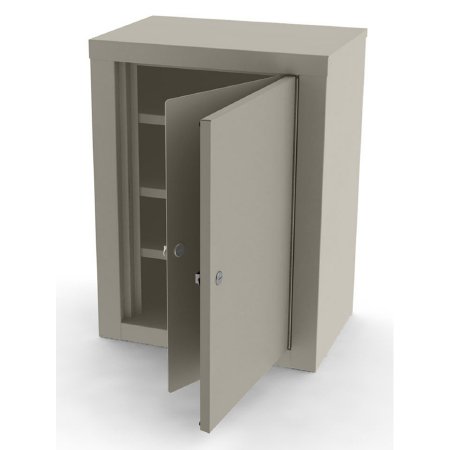 UMF Medical - Narcotic Cabinet Wall Mount Metal 3 Shelves Double Key Lock - 7780
