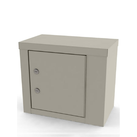 UMF Medical Narcotic Cabinet Wall Mount Metal 1 Shelf Double Key Lock With 2 Keys - 7787